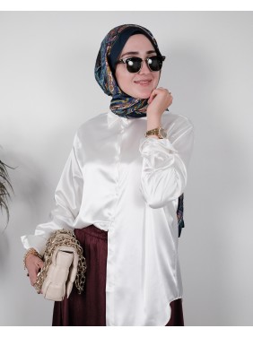 Rumi Desenli Saten Şal